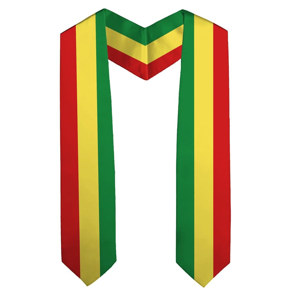 6966 National Flag Graduation Stole Embroidery Sash for Study Aboard